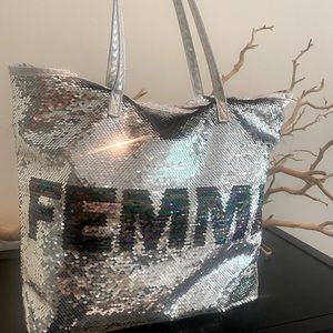 Sequin Hallmark “rainbow” tote bag